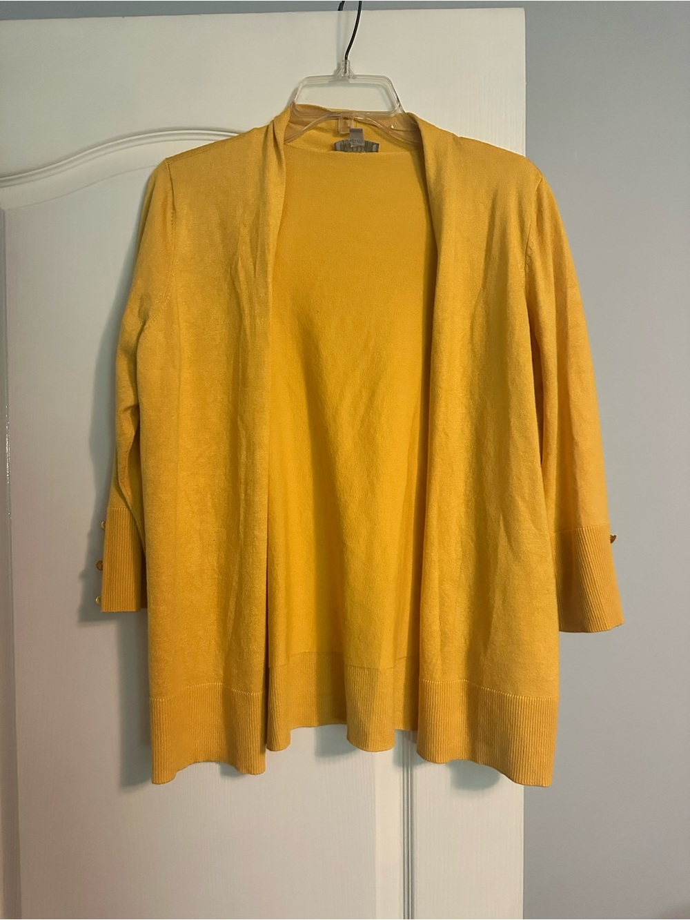 Revolution Mustard Yellow Open-Front Cardigan